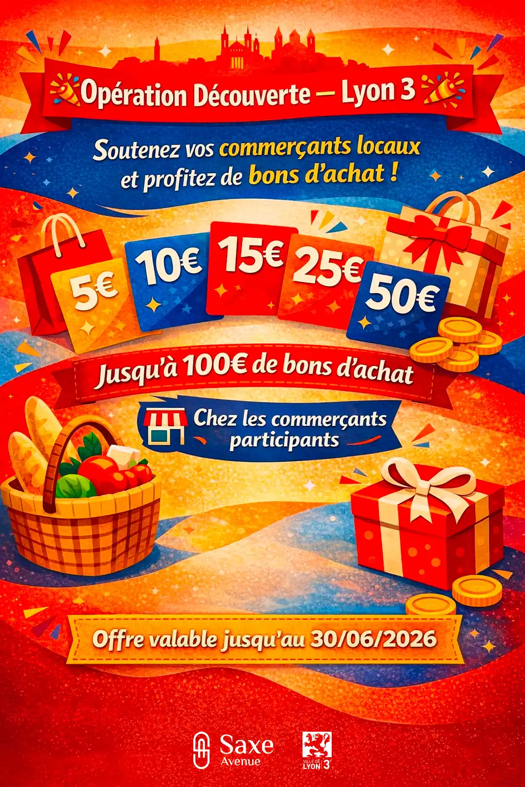 Affiche - Opération commerciale - Saxe Avenue